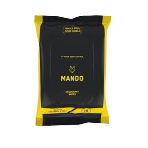 MANDO Mens Unscented Body Wipes